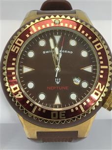 Swiss Legend Neptune Gold Tone 48mm Watch Very Good Buya